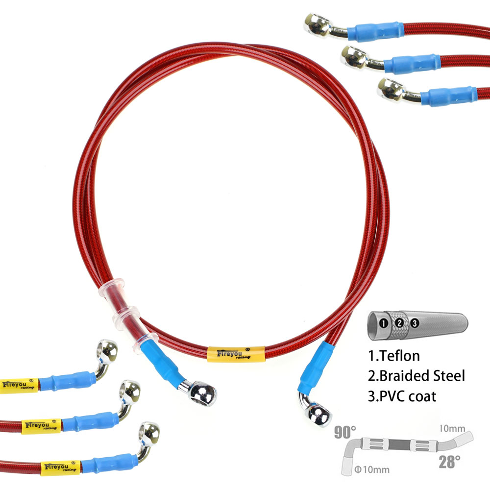 Motorcycle Brake Cable - 400mm-2400mm 브레이크 호스 유압 DOT 라인
