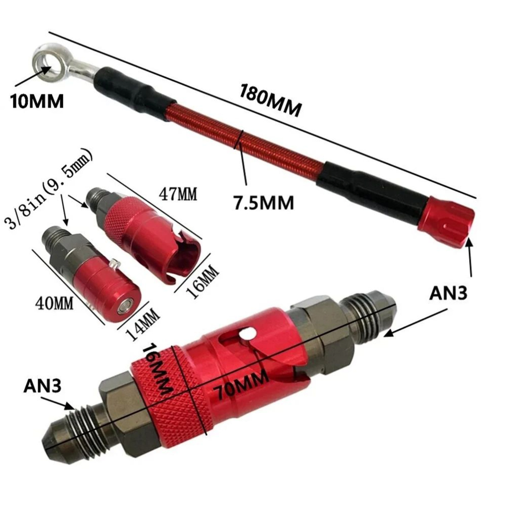 오토바이 AN3 퀵 커넥트 브레이크 호스 어댑터 키트  - Brake Line Motorcycle 리뷰 및 가격
