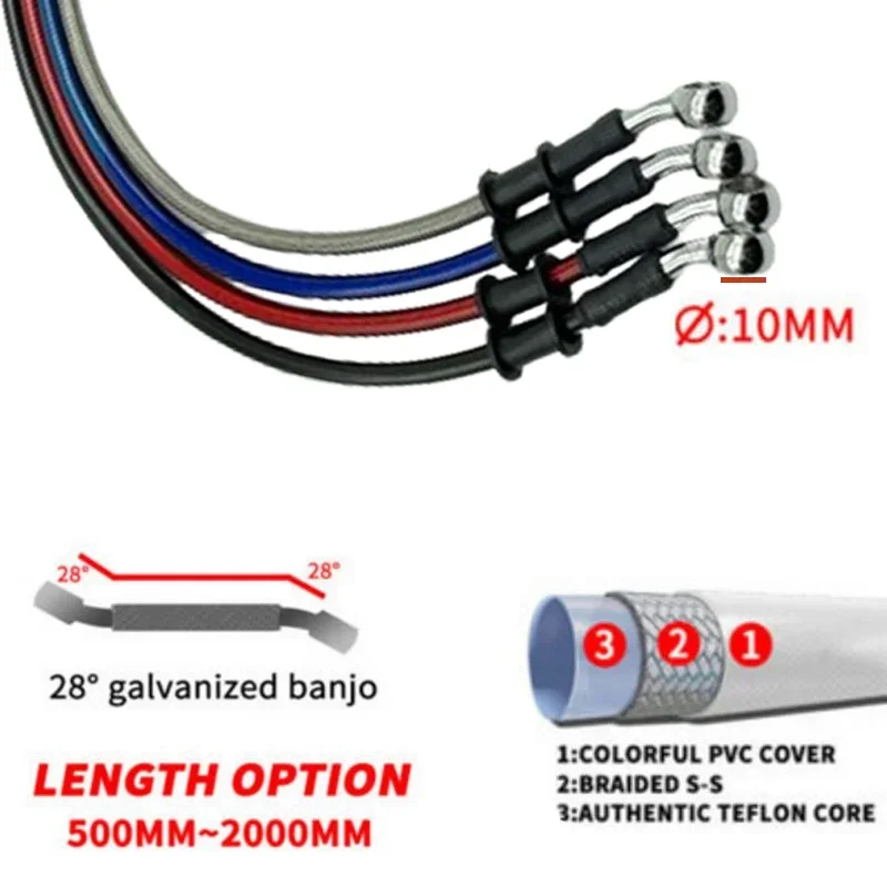 2X 유니버설 30cm-220cm 28 °   오토바이 - Motorcycle Brake Cable 리뷰 및 가격